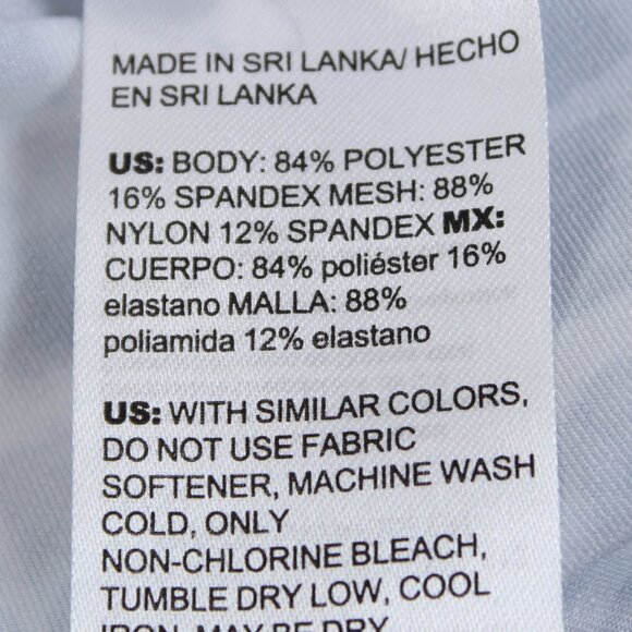 Chico's Blue White Top - Sheer Under Sleeves - Size 3 or XL - Picture 5 of 7